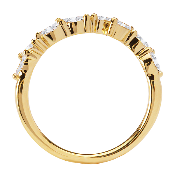 Marquise Lab Grown Diamond Front Wedding Band