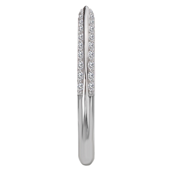 Knife Edge Diamond Wedding Band