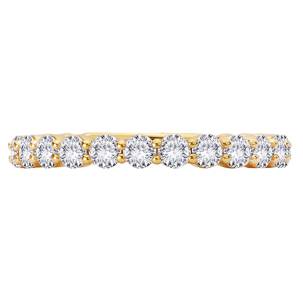 Straight Front Diamond Wedding Band