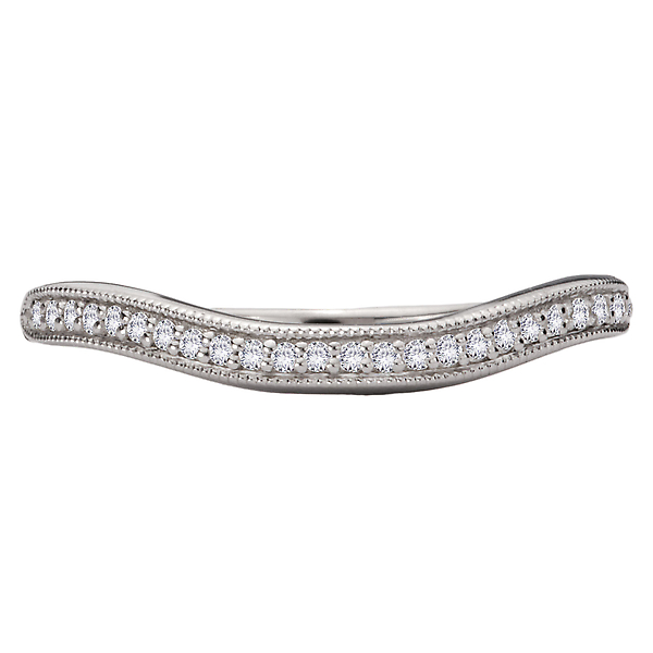Straight Front Milgrain Design Nesting Band