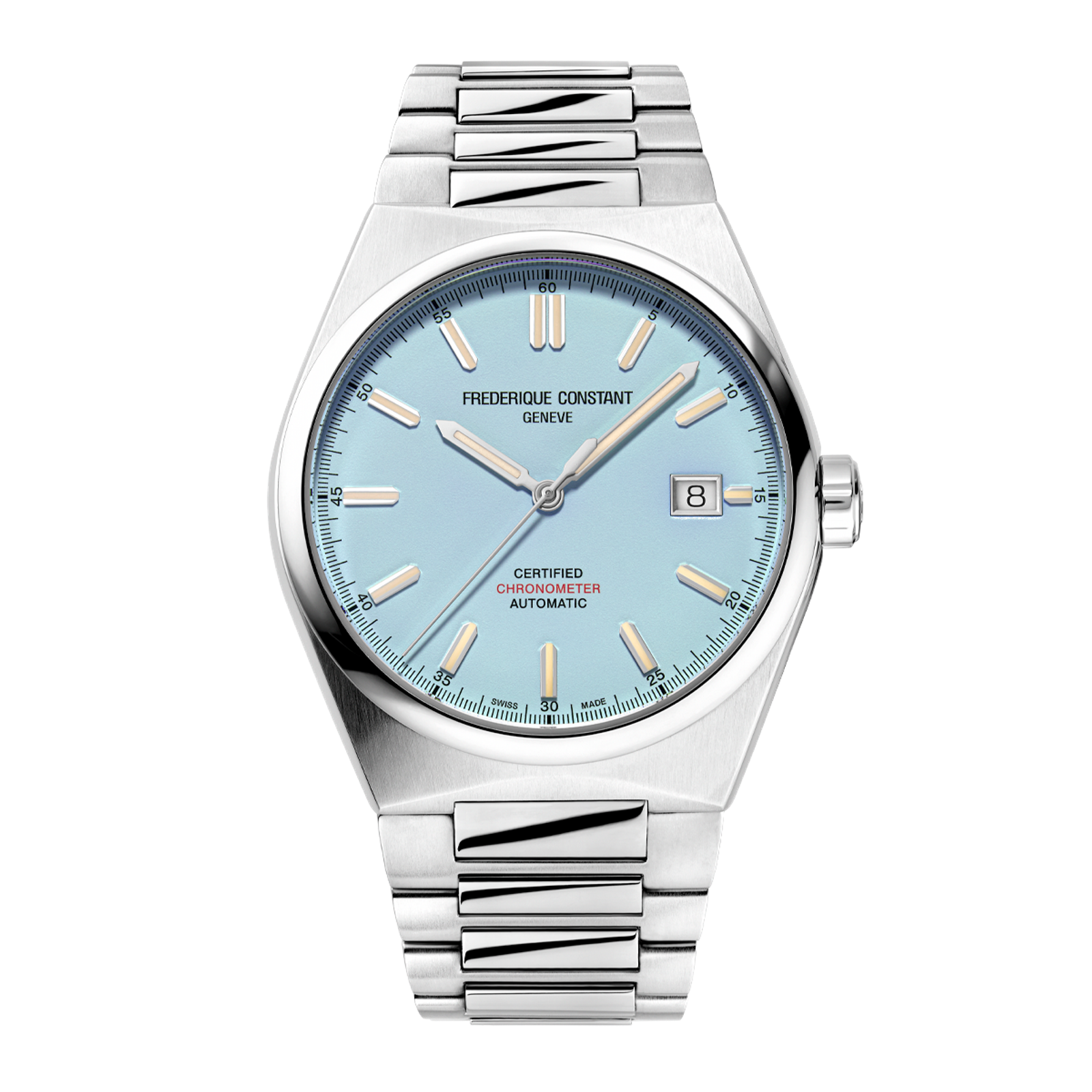 39mm Highlife Automatic COSC Watch with Light Blue Dial