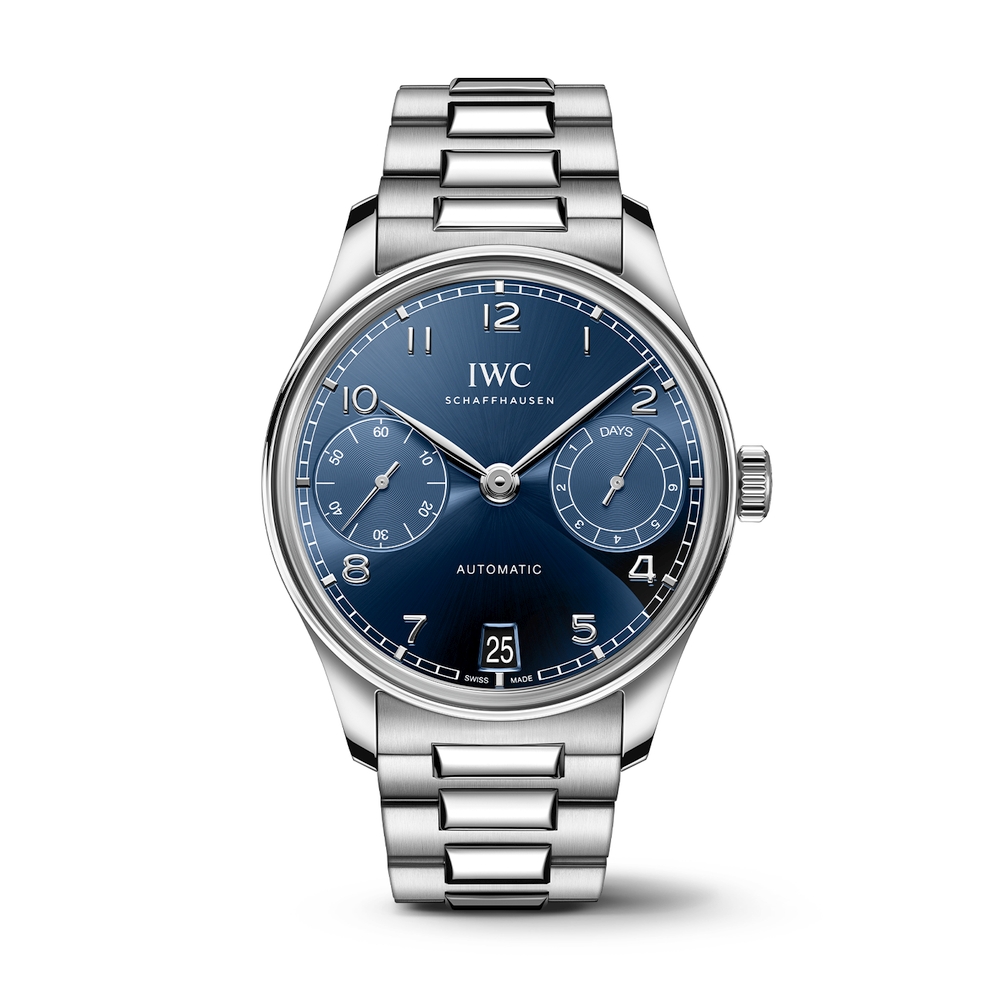 Portugieser Automatic 42 Blue Dial Steel Bracelet