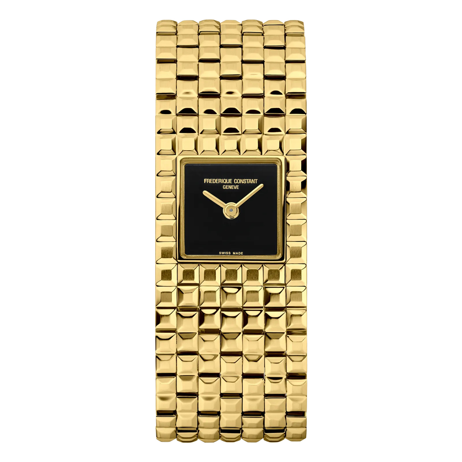 26mm Yellow Gold-Plated Classics Manchette with Black Dial