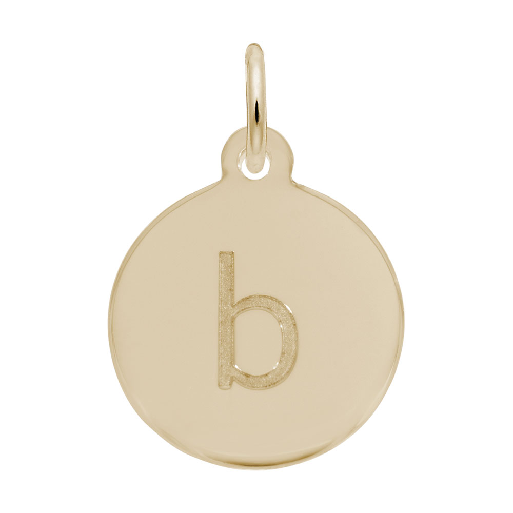 Petite Initial Disc - Lower Case Block B