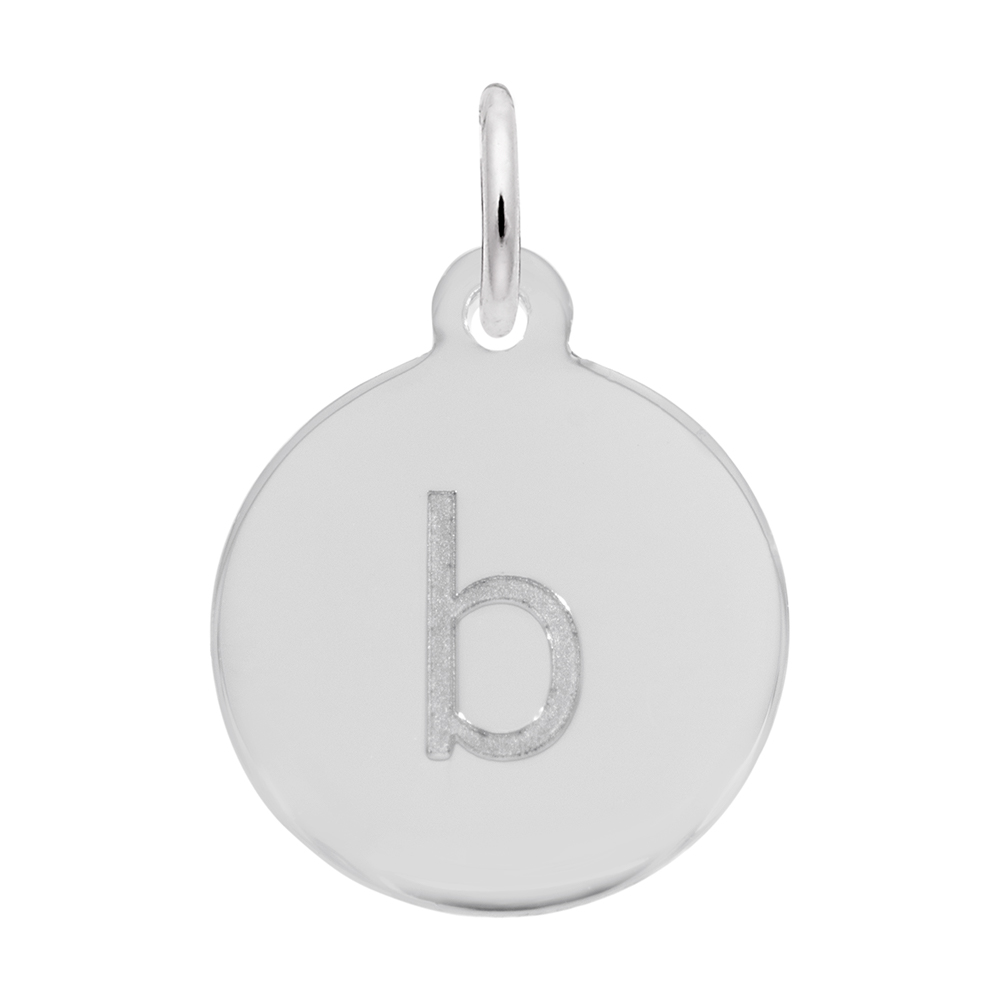 Petite Initial Disc - Lower Case Block B