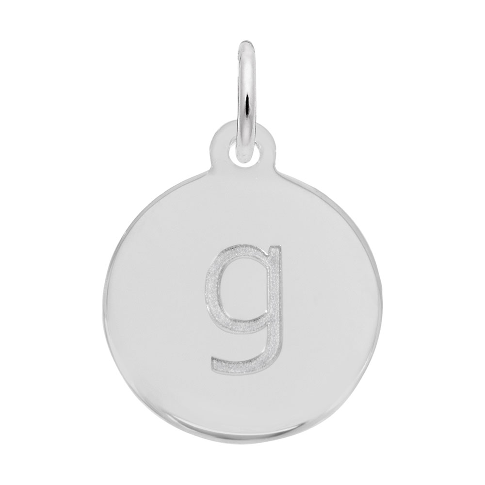 Petite Initial Disc - Lower Case Block G