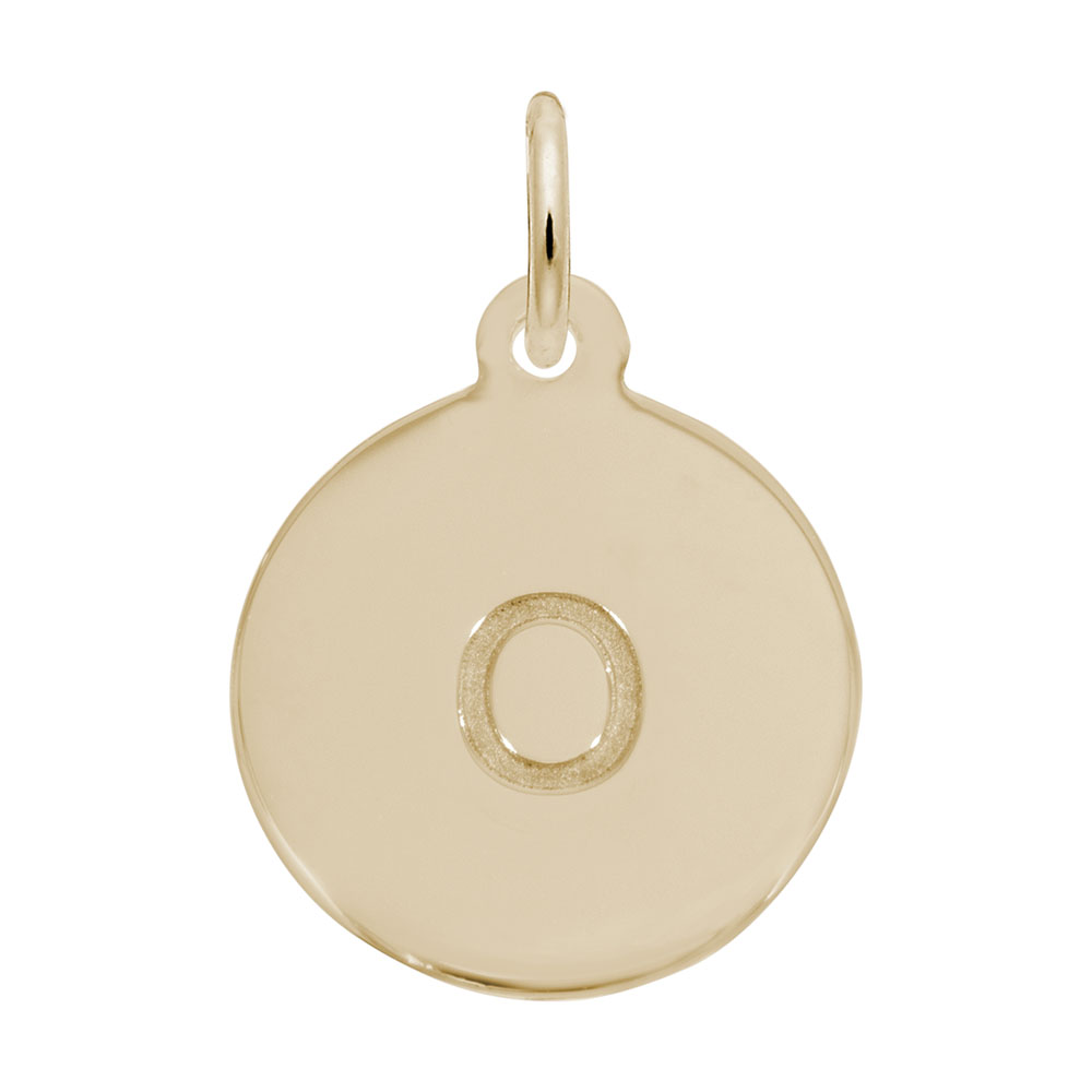 Petite Initial Disc - Lower Case Block O