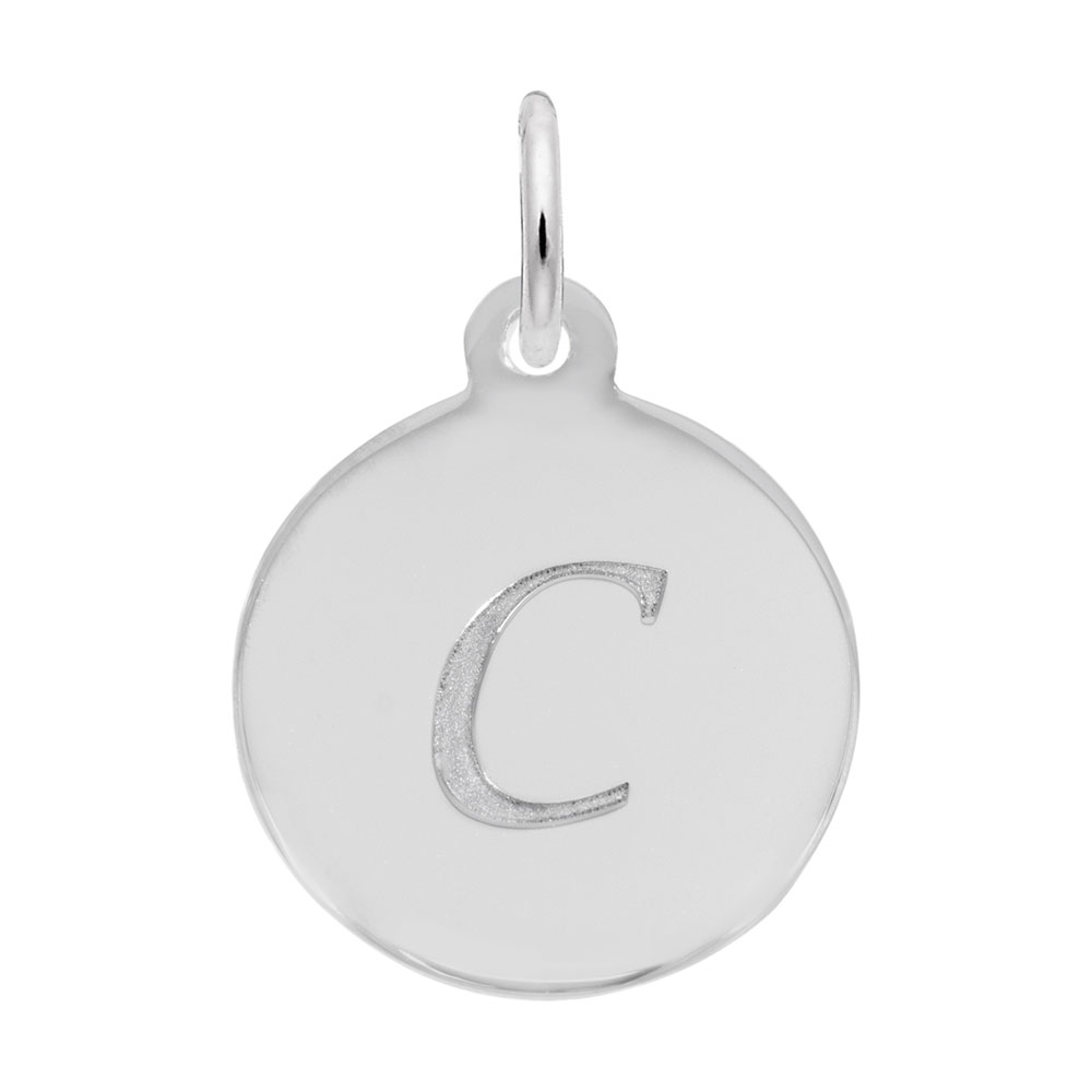 Petite Initial Disc - Script C