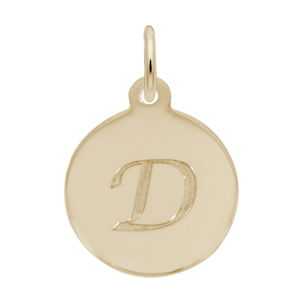 Petite Initial Disc - Script D