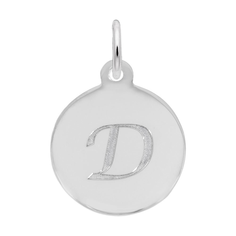 Petite Initial Disc - Script D