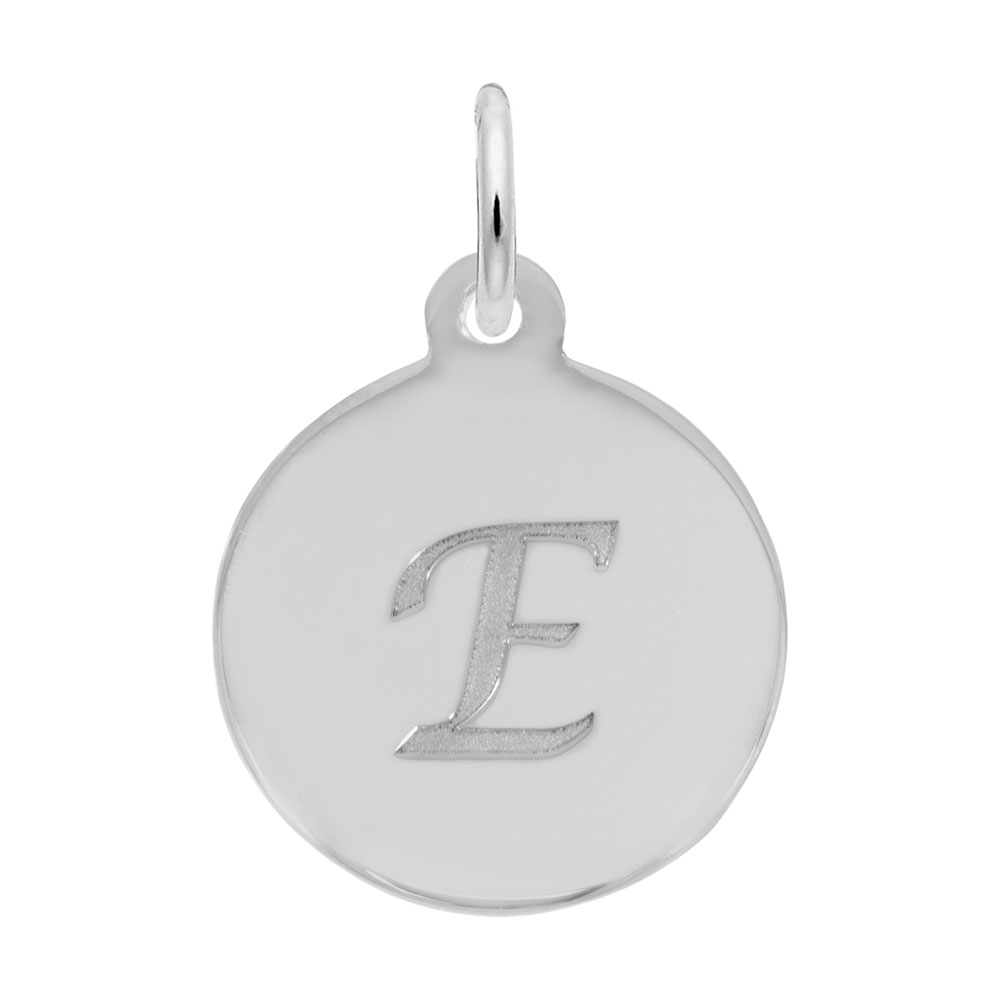 Petite Initial Disc - Script E