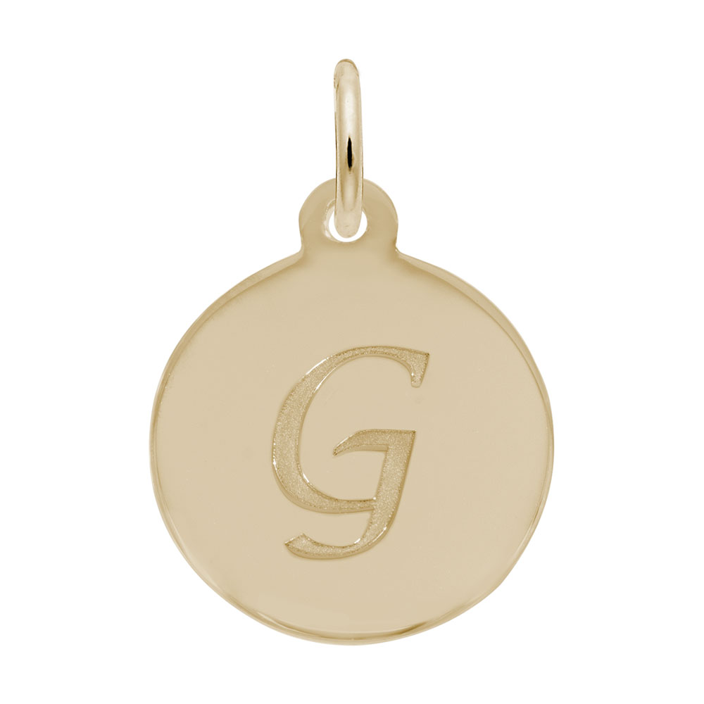 Petite Initial Disc - Script G