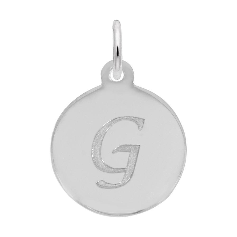 Petite Initial Disc - Script G