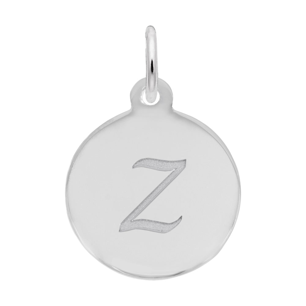 Petite Initial Disc - Script Z