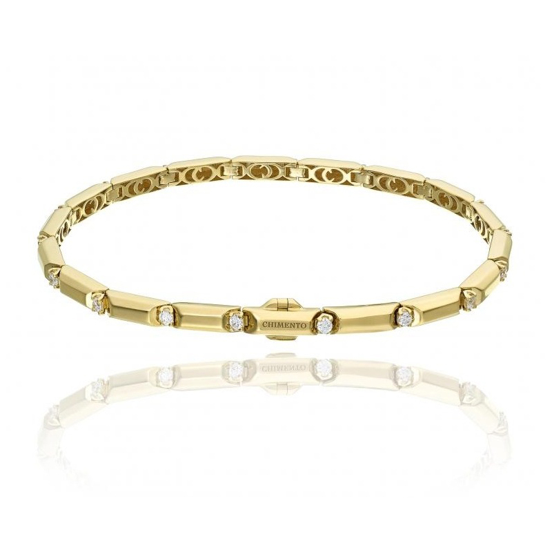CHIMENTO 18K YELLOW GOLD DIAMOND CHOCOLAT BRACELET GLD-10.10 DIA 0.63. VS-G