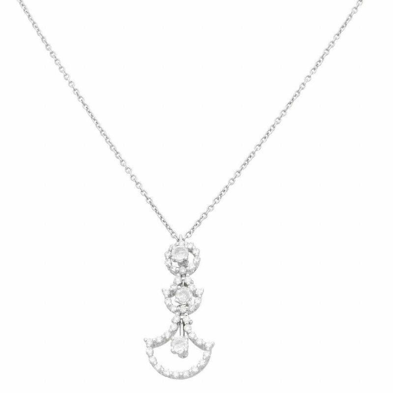 18K White Gold Juliette Pendant with Diamonds