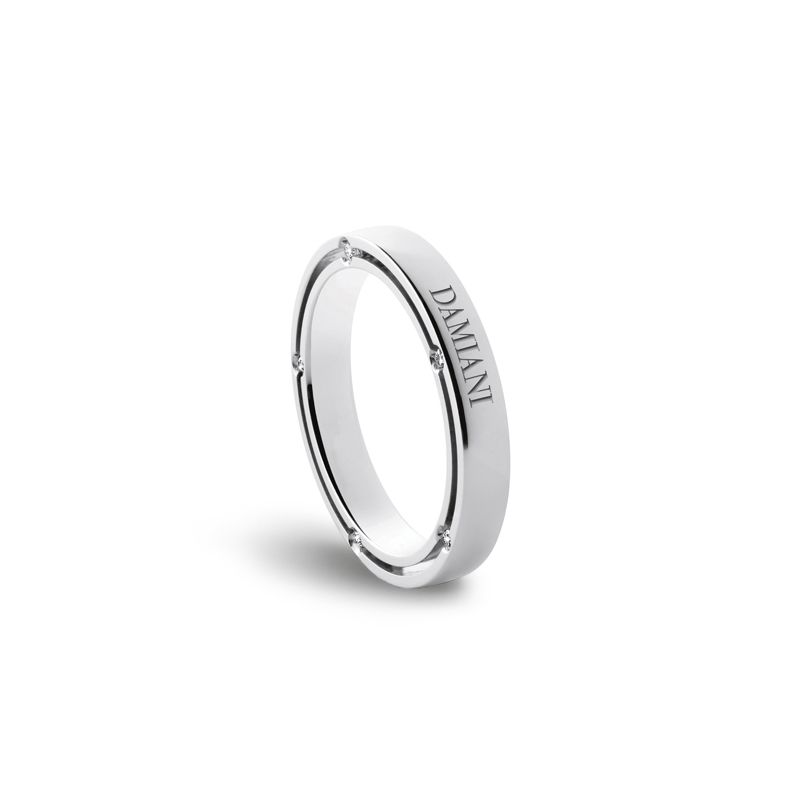 18K WHITE GOLD AND DIAMONDS BRAD PITT WEDDING BAND SIZE13 0.70 GLD-4.90.