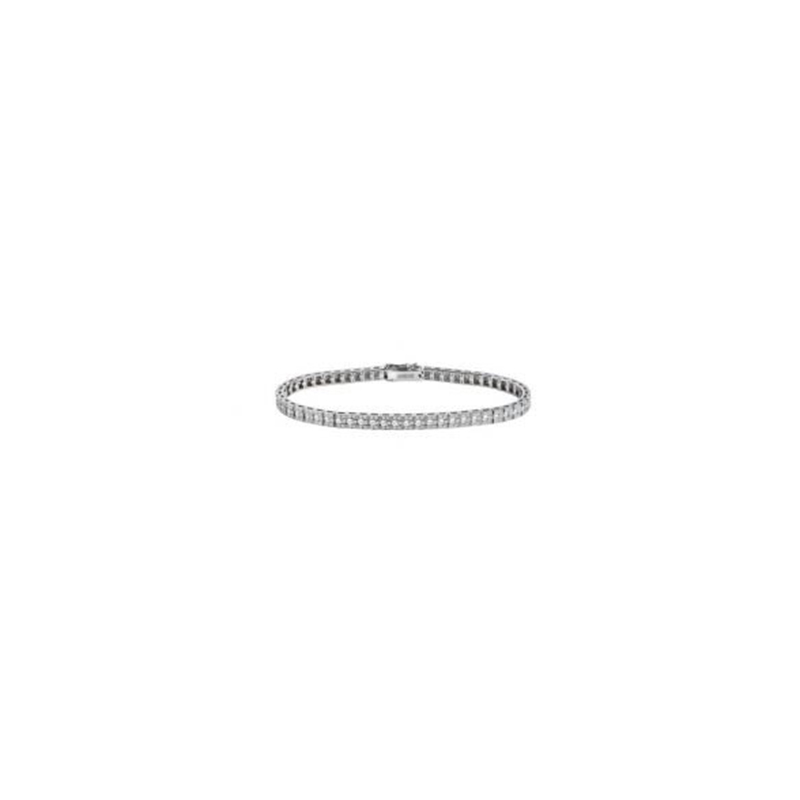 18K WHITE GOLD BELLE EPOQUE DIAMOND TENNIS BRACELET (2.1930ctw). 