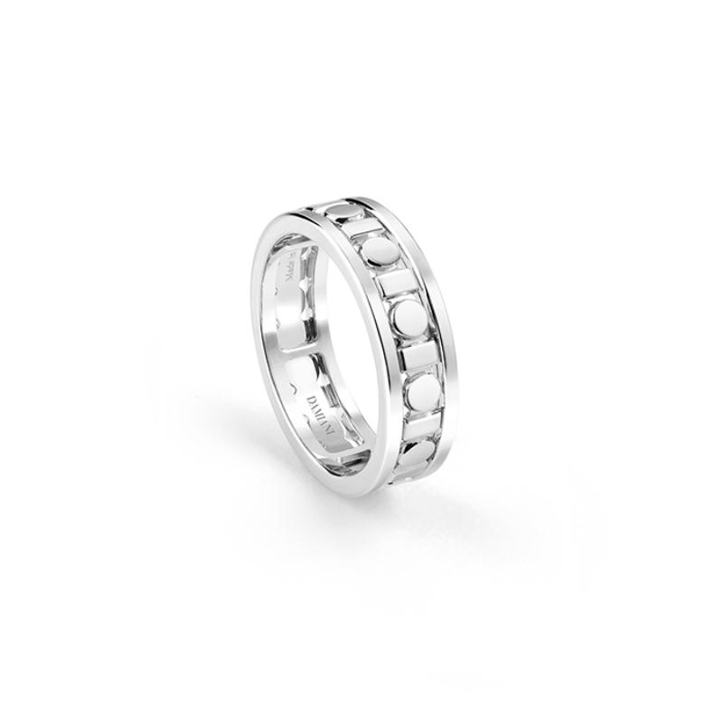 Damiani 18k White Gold Belle Epoque Reel Ring 5.70mm. 