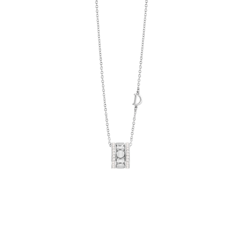 Damiani 18k white gold diamond necklace .4320 ctw. 