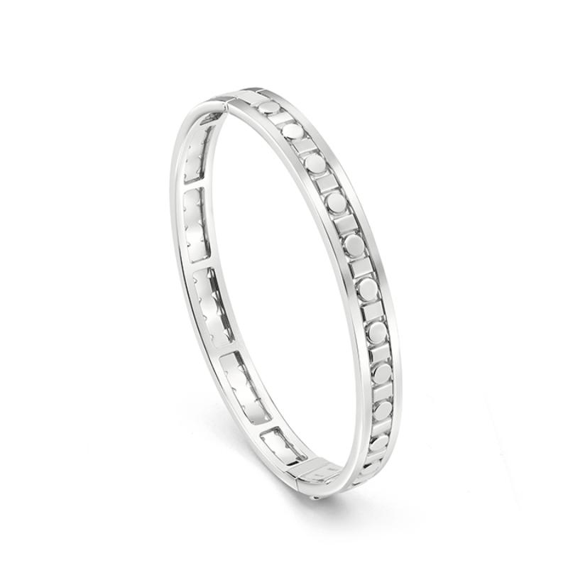 18K WHITE GOLD BELLE EPOQUE REEL BRACELET SIZE M 16CM. 