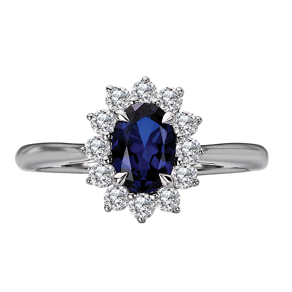 Sapphire and Diamond Ring