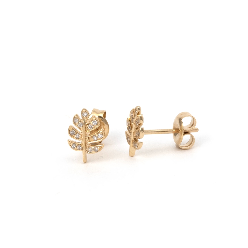 DIAMOND FASHION EARRING (14KYG)