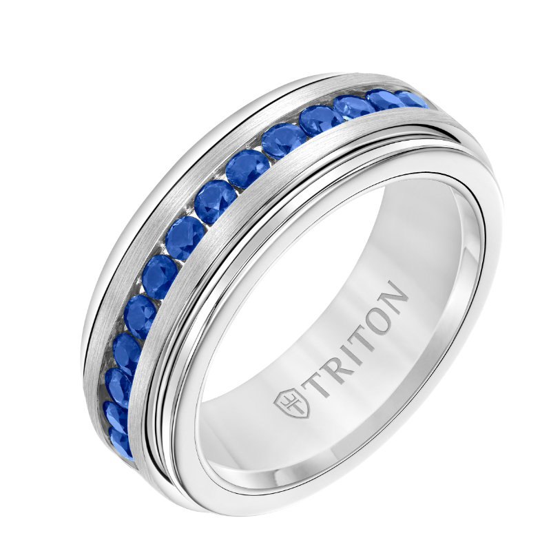 White Tungsten Carbide Ring