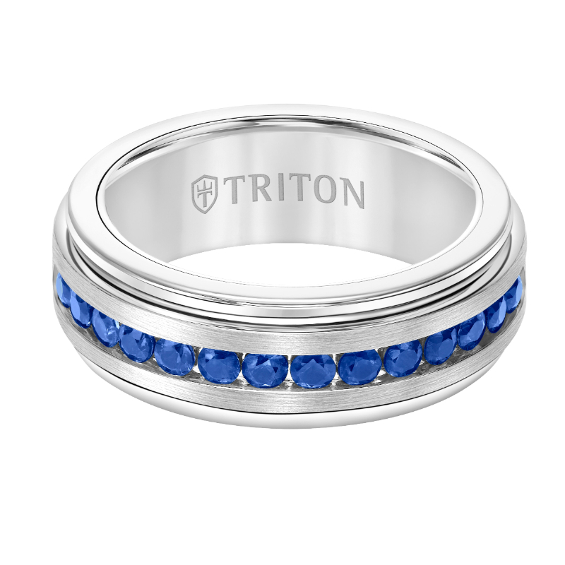 White Tungsten Carbide Ring