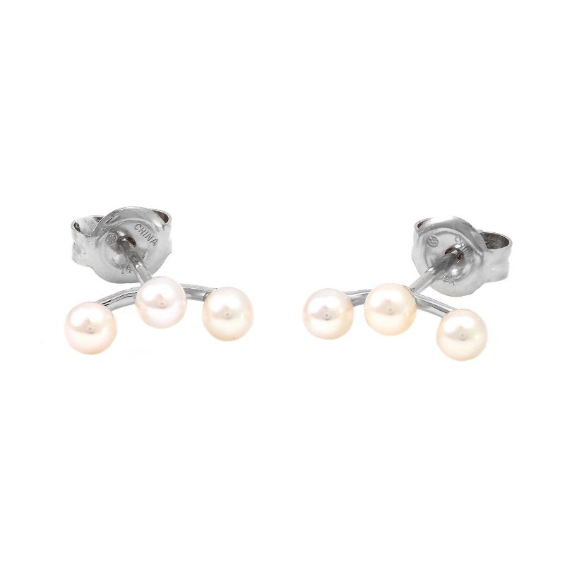 PEARL EARRINGS CLIMBER (WG)
