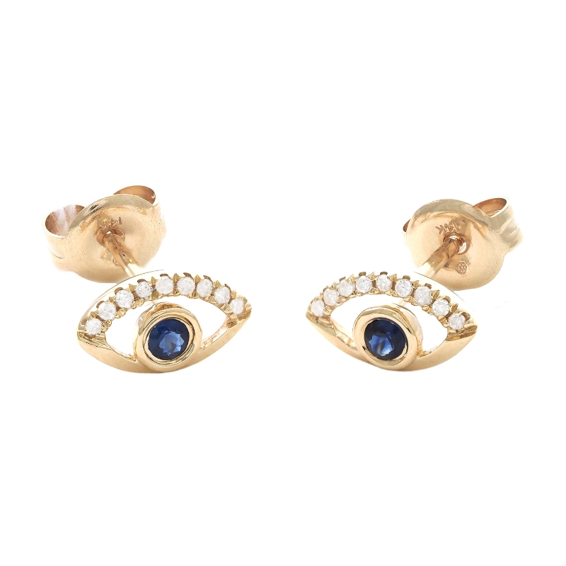 SAPPHIRE EARRINGS (YG)