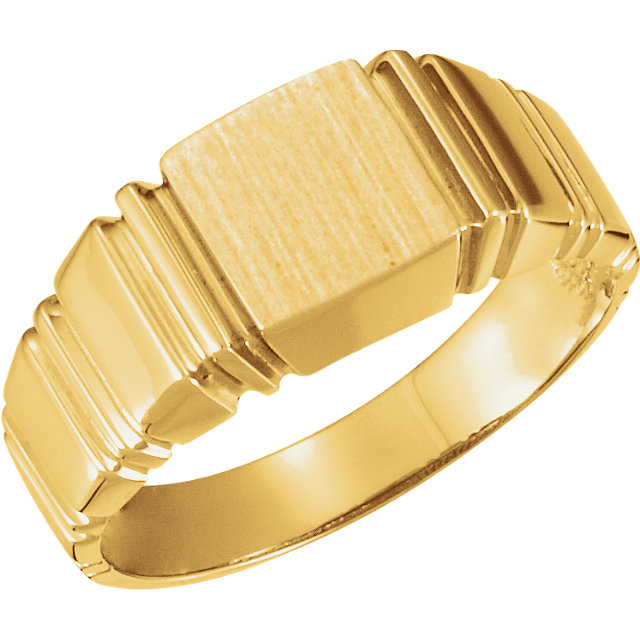14K Yellow 9mm Men
