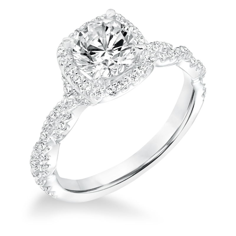 Twisted Shank Engagement Ring