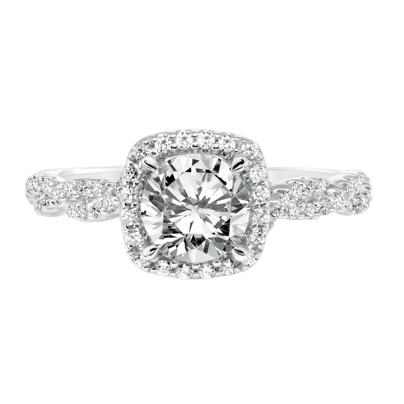 Twisted Shank Engagement Ring