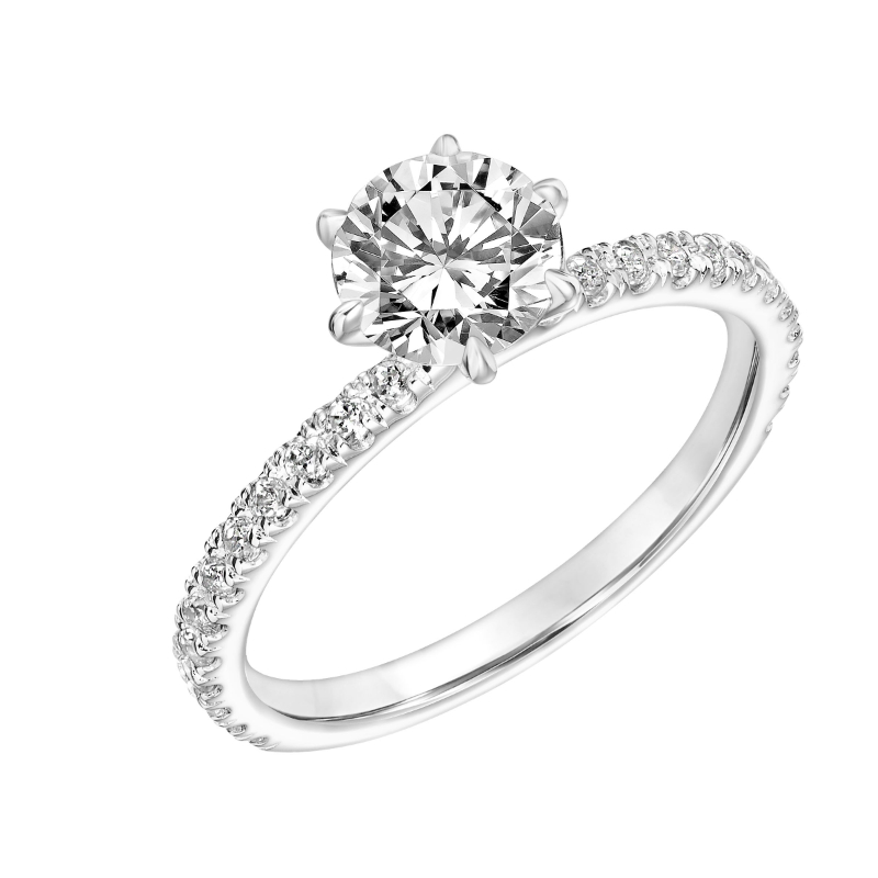 Six Prong Diamond Engagement Ring