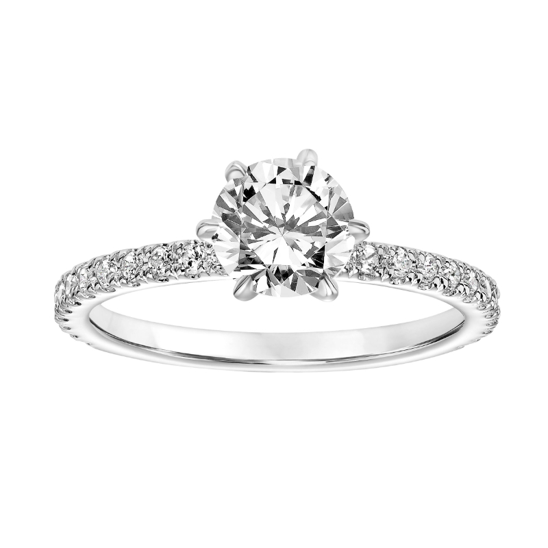 Six Prong Diamond Engagement Ring
