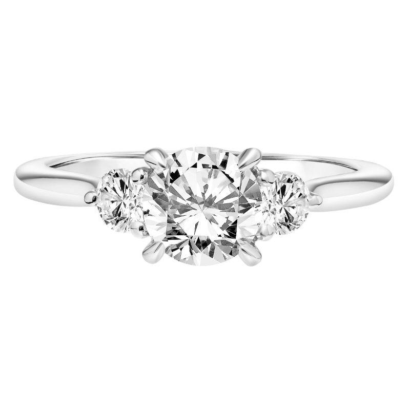 Three Stone Diamond Engagement Ring
