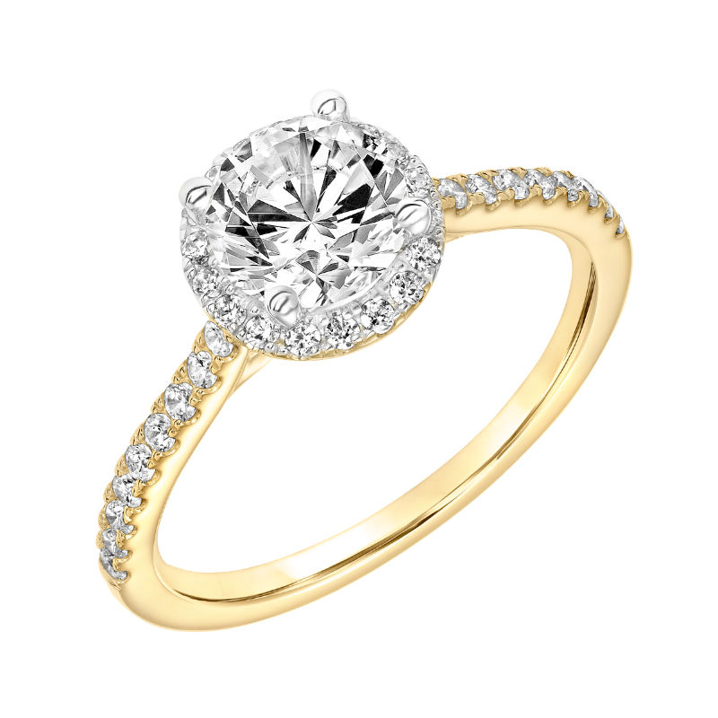 Diamond Halo Engagement Ring