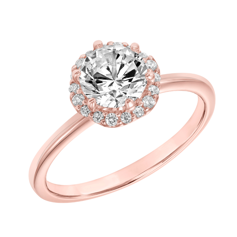 Diamond Halo Engagement Ring