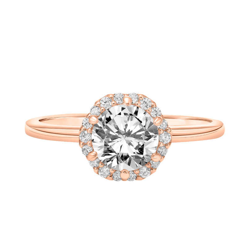 Diamond Halo Engagement Ring