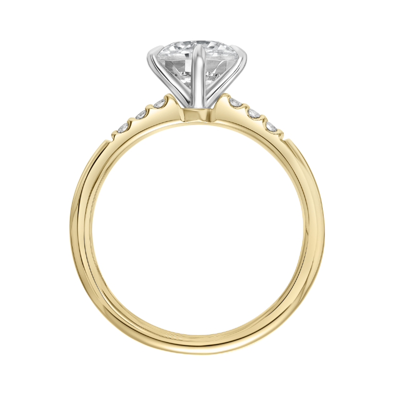 East West Diamond Engagement Ring