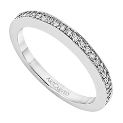 14k White Gold Nadia Shared Prong Matching Diamond Wedding Band