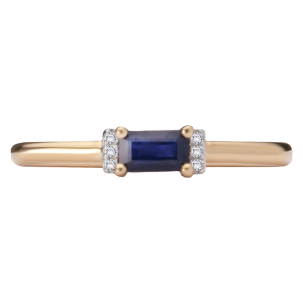 Diamond and Sapphire Ring