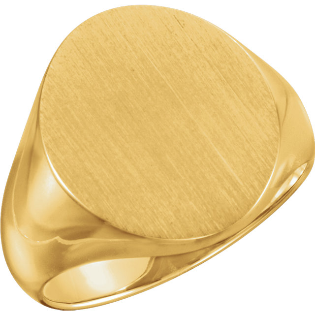 10K Yellow 18x16mm Men