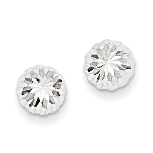 14K WHITE GOLD DOUBLE HOOP EARRINGS