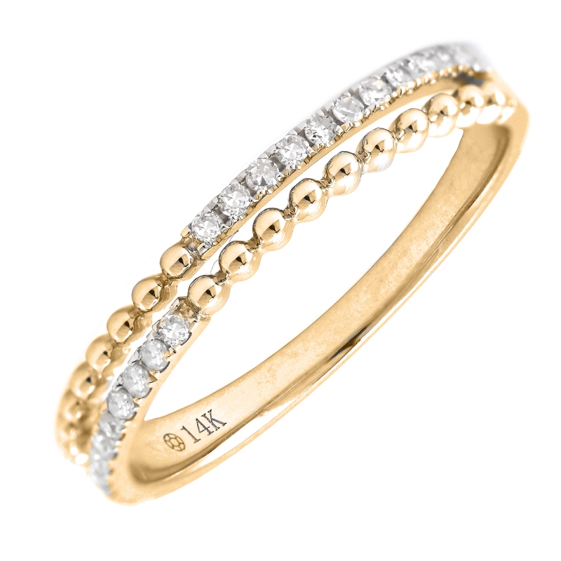 DIAMOND FASHION BAND (14KYG)