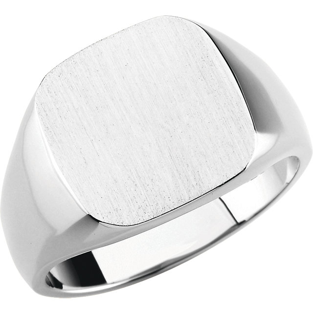 14K White 14mm Men