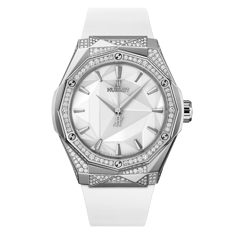 Hublot Classic Fusion Orlinski Titanium White Alternative Pave 40mm