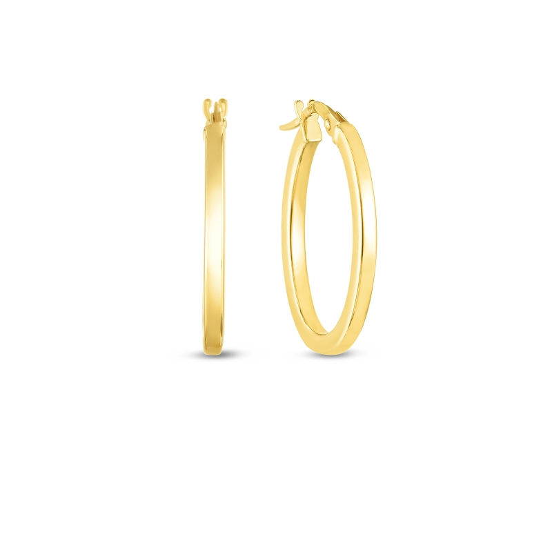 18K YELLOW GOLD PERFECT HOOP. 