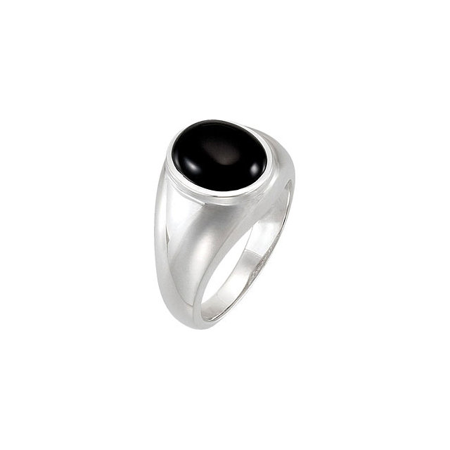 Sterling Silver Onyx Ring
